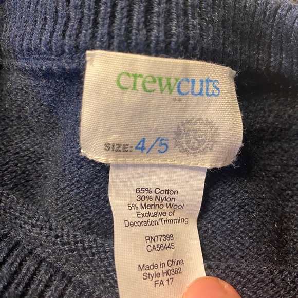 2 J. Crew Crewcuts Boys Sweaters w Elbow Patches - Picture 3 of 4